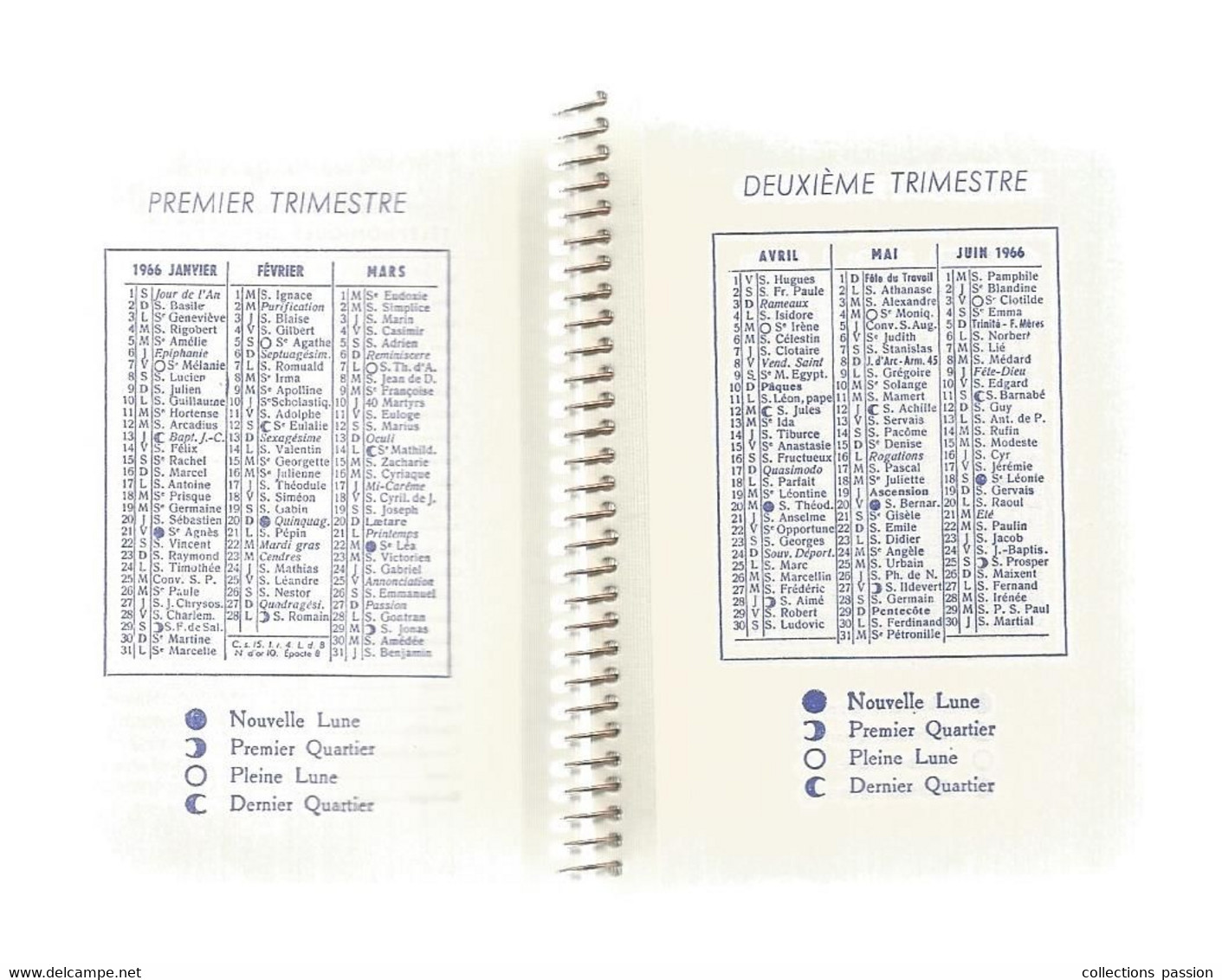 JC ,agenda 3 E Trimestre 1966 , Cigares ETERNA , 5  Scans , Frais Fr 2.95 E - Autres & Non Classés