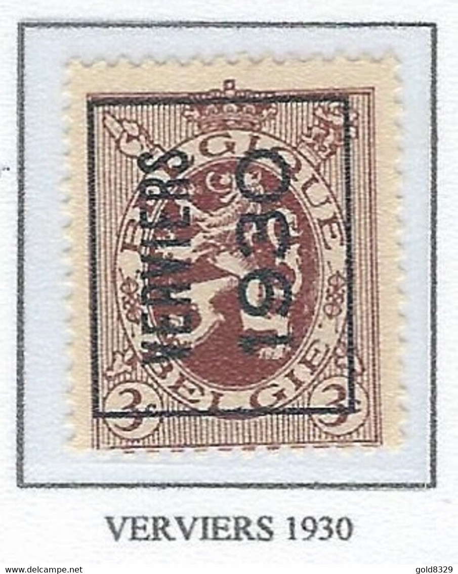 Préo TYPO 1930    -   COB 278 MNH -  (3c. Brun-rouge VERVIERS  1930) (Pos A) - Tipo 1929-37 (Leone Araldico)