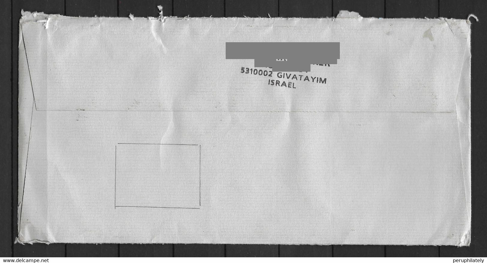 Israel Registered Cover With Nobel Prize , Eye & Flowers Stamps Sent To Peru - Lettres & Documents