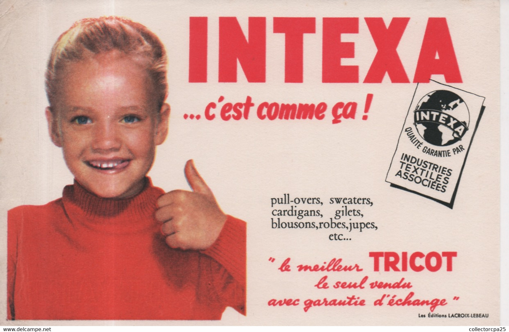 Intexa C'est Comme ça Pull-overs Sweaters Gilet Robes Jupes Le Meilleur Tricot Le Seul Vendu Avec Garantie D'échange - Textile & Vestimentaire