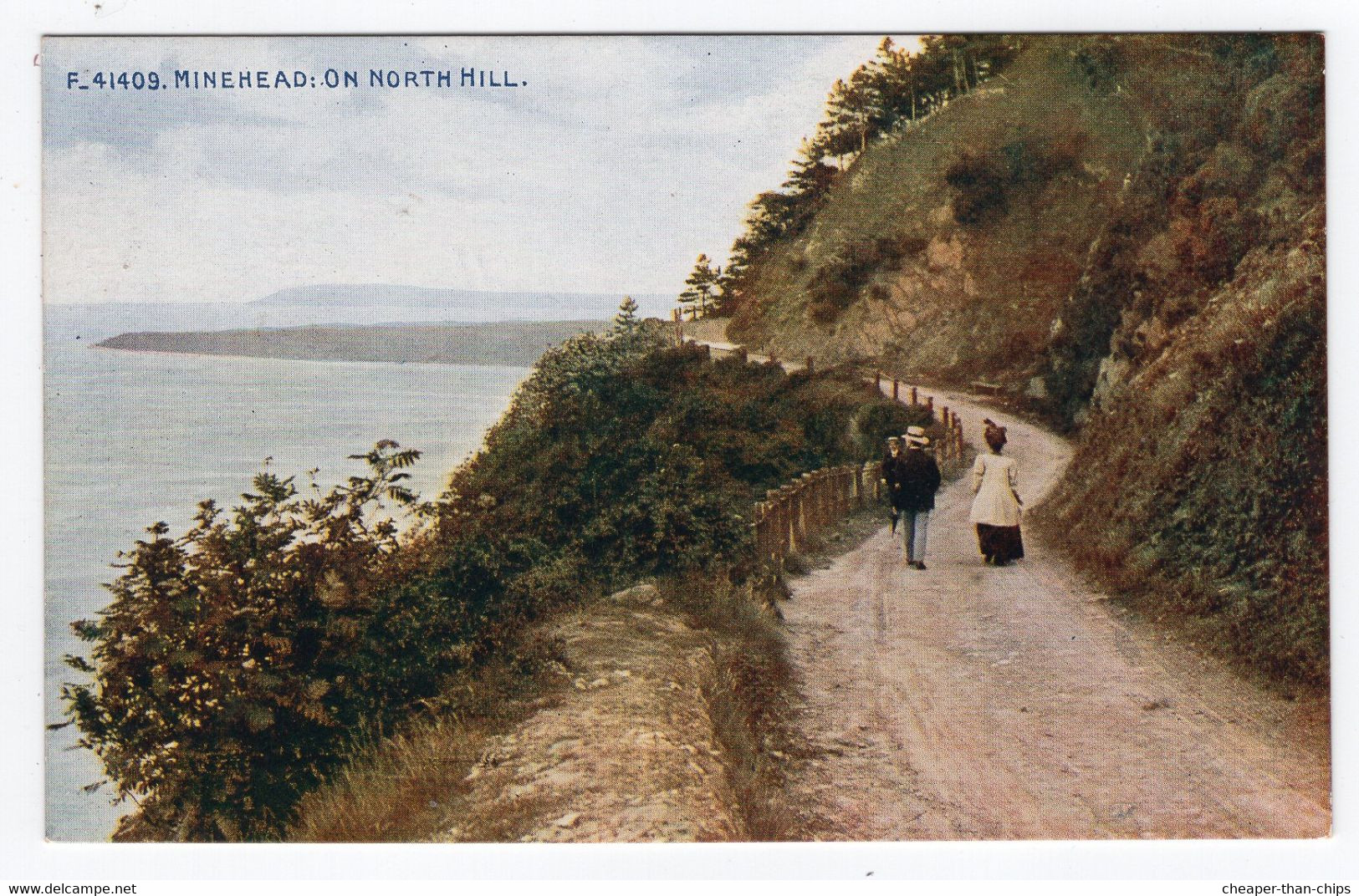 MINEHEAD; On North Hill - Photochrom Celesque - Minehead