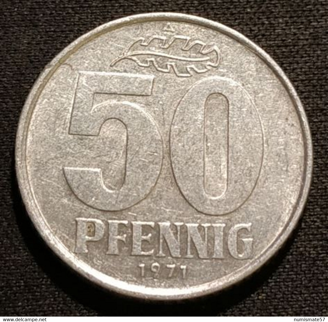 RDA - ALLEMAGNE - GERMANY - 50 PFENNIG 1971 A - KM 12.2 - 50 Pfennig