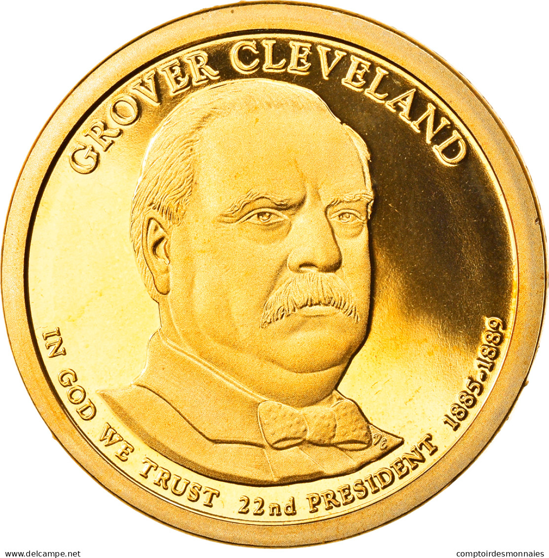 Monnaie, États-Unis, Grover Cleveland (22th), Dollar, 2012, U.S. Mint, San - 2007-…: Presidents