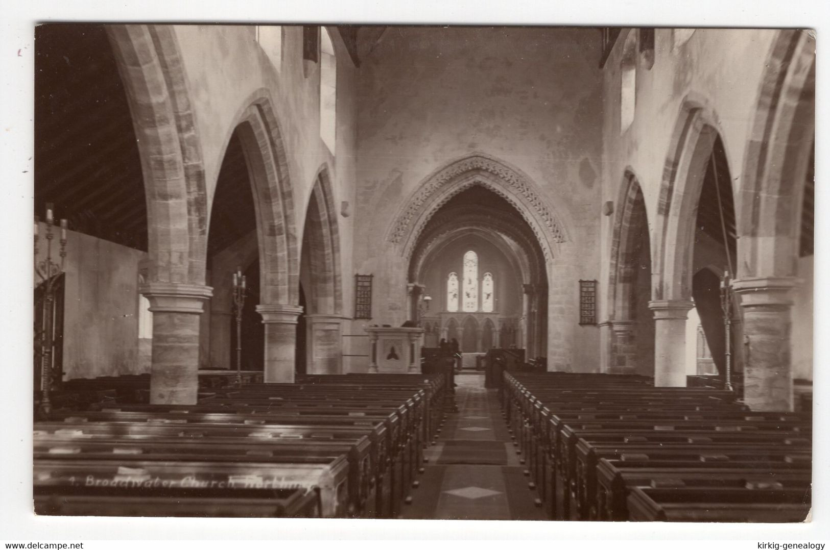 K 886 - WORTHING - Broadwater Church Interior - Camburn Wells Series - Worthing