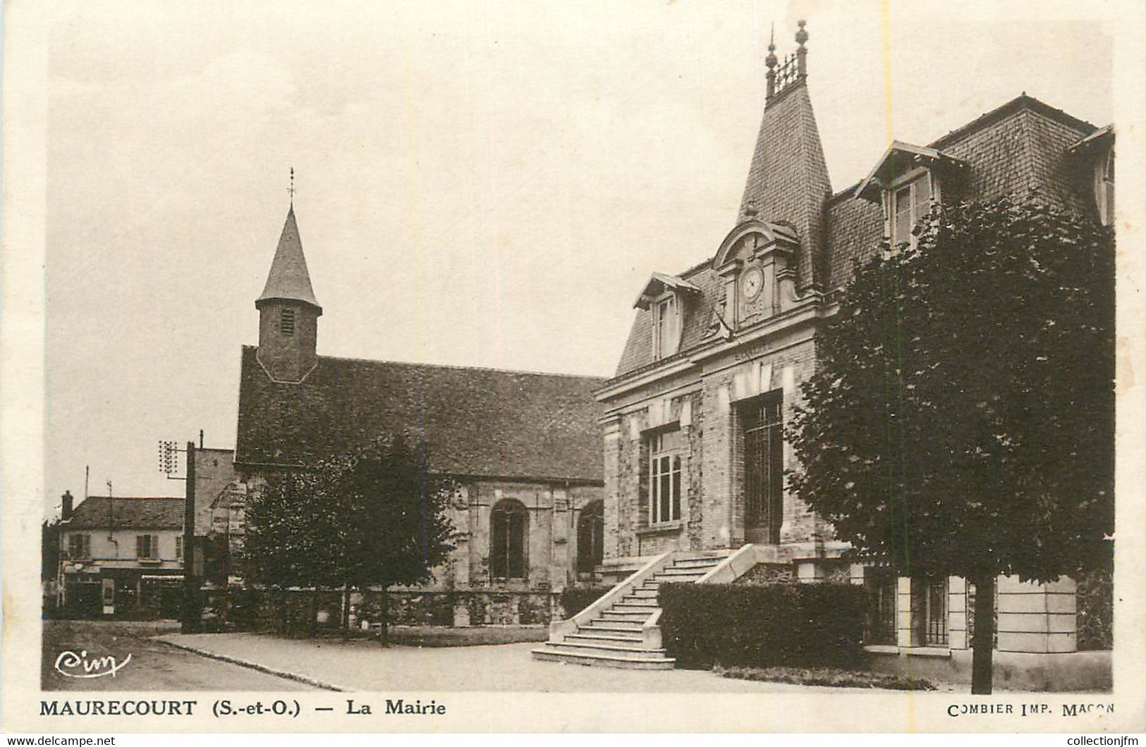 CPA FRANCE 78 "Maurecourt, La Mairie". - Maurecourt