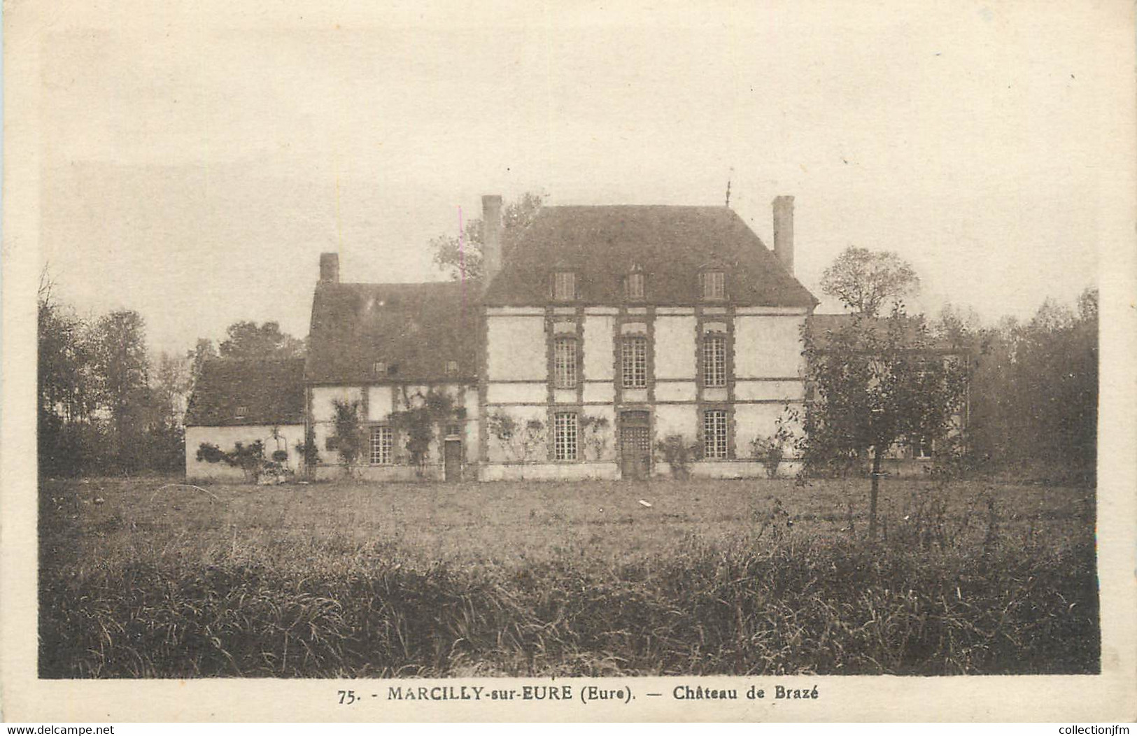 CPA FRANCE 27 "Marcilly Sur Eure, Château De Brazé". - Marcilly-sur-Eure