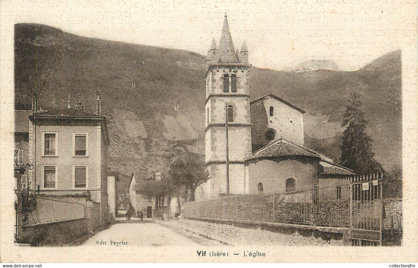 CPA FRANCE 38 "Vif, L'église". - Vif