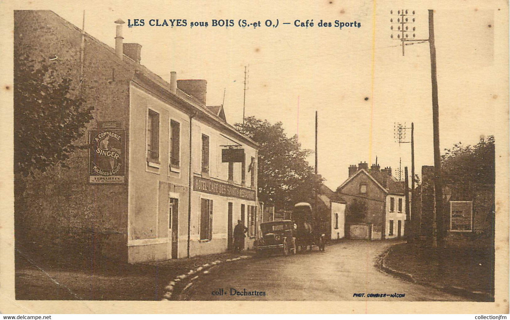 CPA FRANCE 78 "Les Clayes Sous Bois, Café Des Sports". - Les Clayes Sous Bois