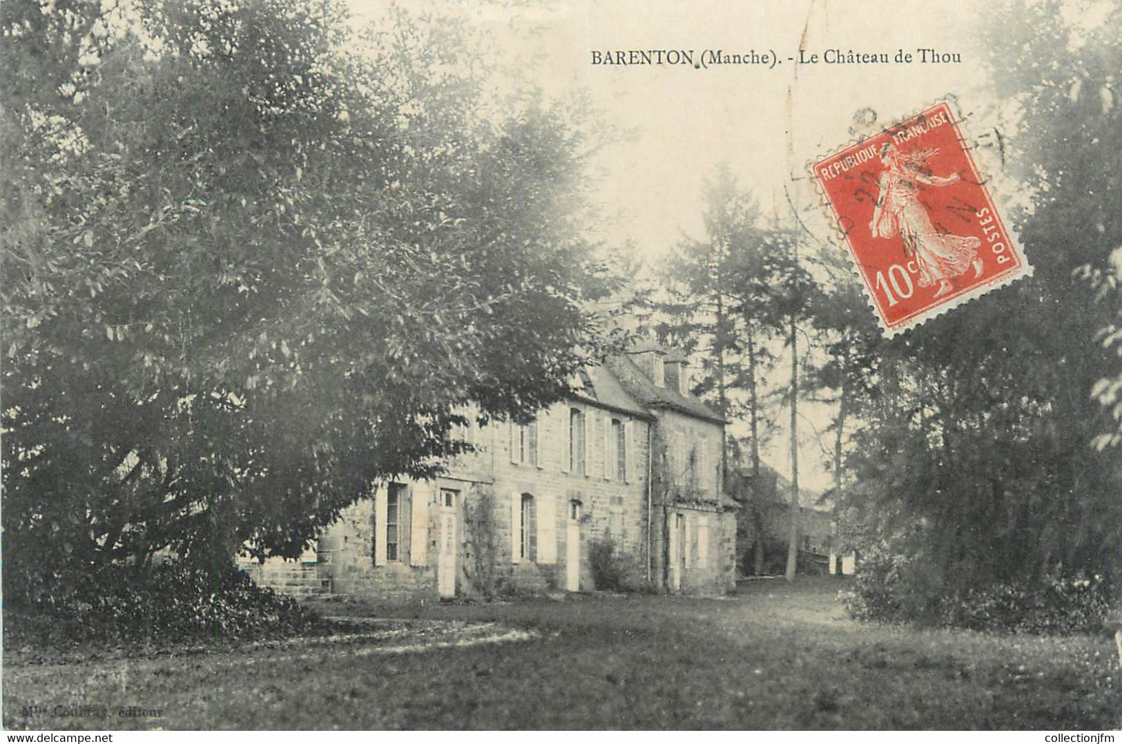 CPA FRANCE 50 " Barenton, Le Château De Thou". - Barenton