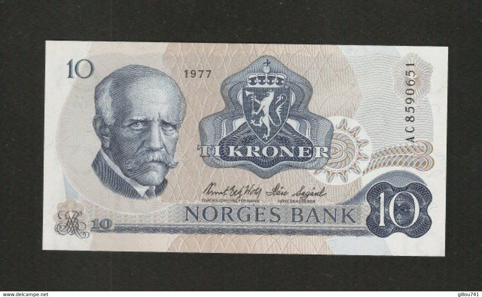 Norvège, 10 Kroner, 1962-1987 Issue - Norway
