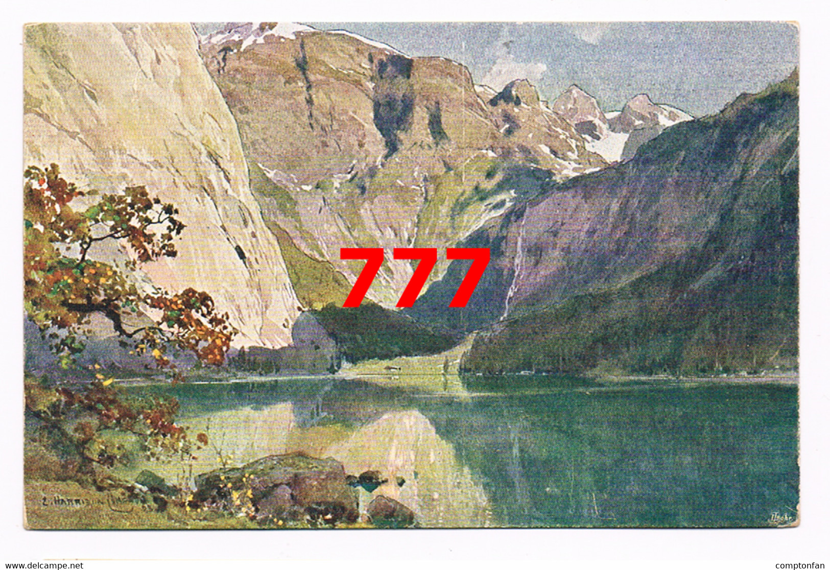 777 E.H.Compton Obersee Bergsee Berge Künstlerkarte - Other & Unclassified