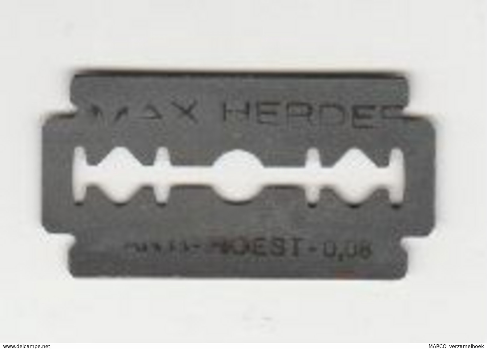 Scheermesje - Razor Blade Max Herder Anti Roest Germany (D) 1955-1970 - Lames De Rasoir