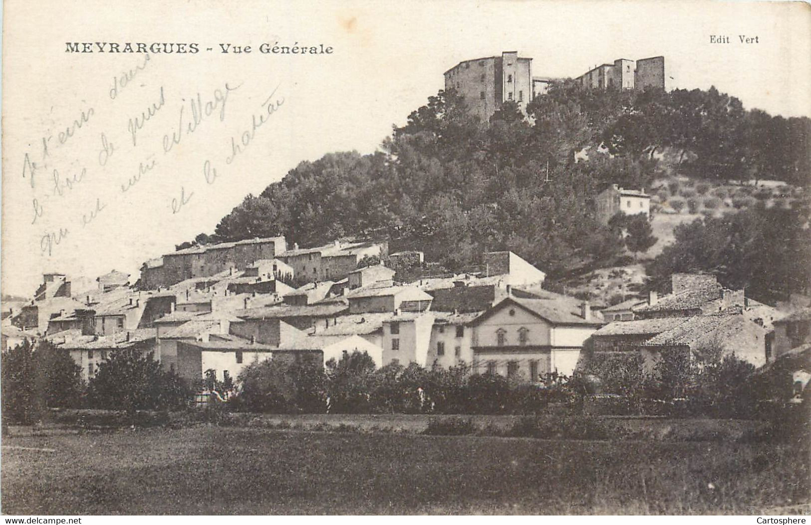 CPA 13 Bouches-du-Rhône Meyrargues Vue Générale - Meyrargues