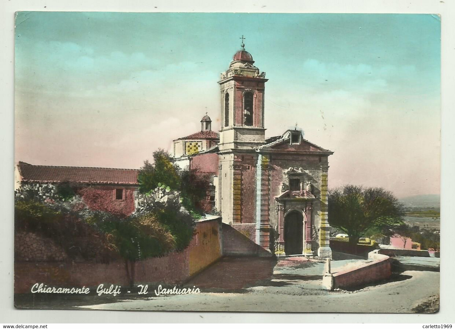 CHIARAMONTE GULFI - IL SANTUARIO   VIAGGIATA FG - Ragusa