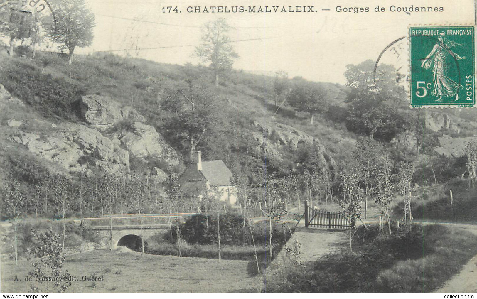 CPA FRANCE 23 "Chatelus Malvaleix, Gorges De Goudannes". - Chatelus Malvaleix