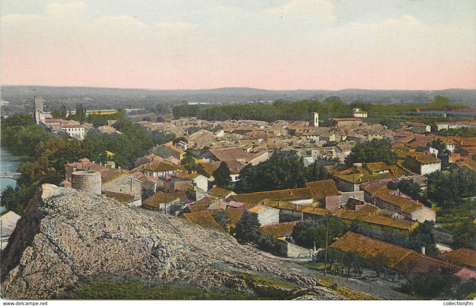 CPA FRANCE 30 " Roquemaure, Vue Générale". - Roquemaure