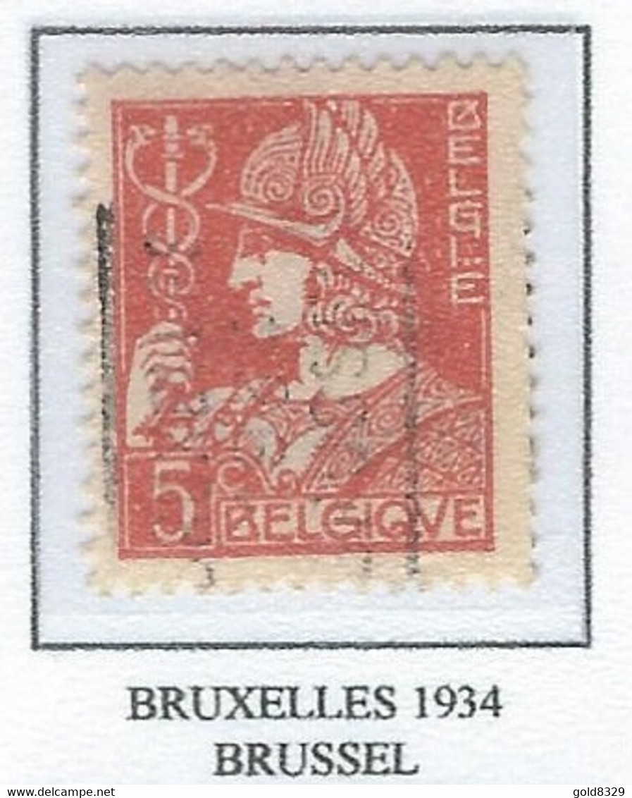 Préo Roulette 1934    -   COB 336 -  (5c. Orange BRUXELLES  1934  BRUSSEL) (Pos A) - Roller Precancels 1930-..