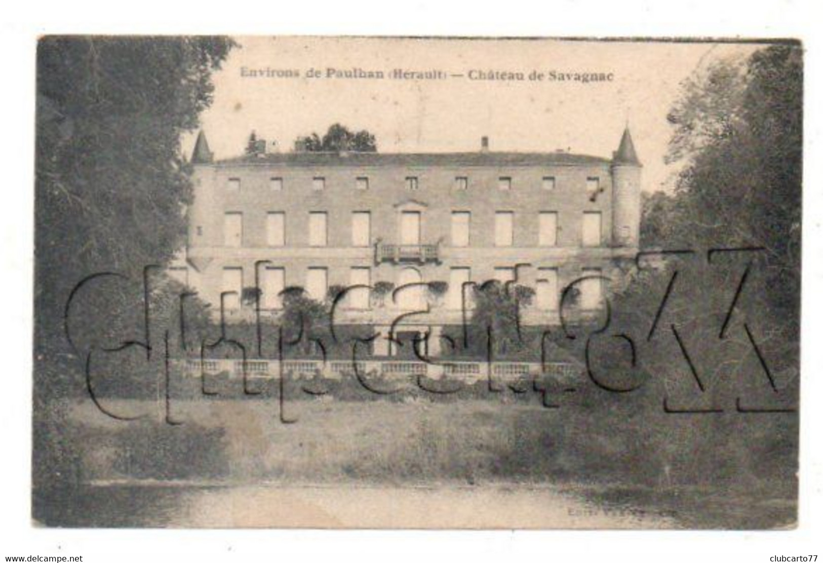 Paulhan (34) : Le Château De Savagnac En 1929 PF. - Paulhan