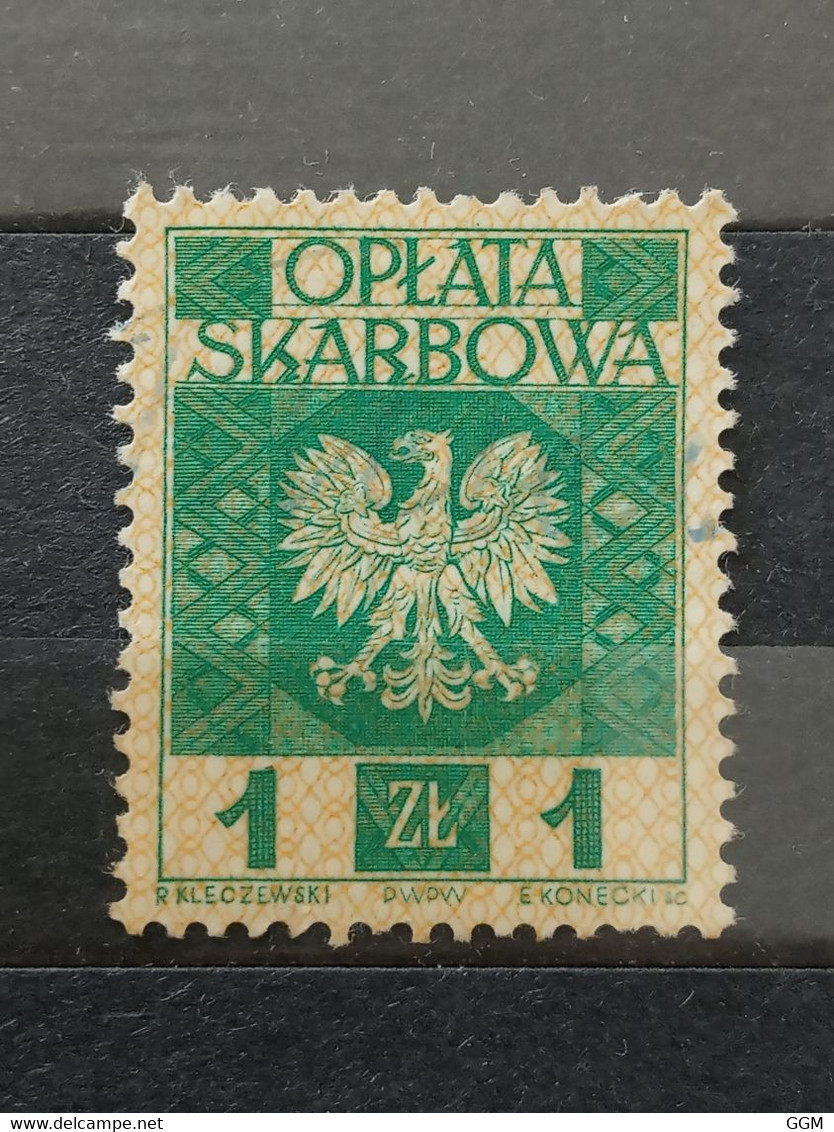 Polonia. Fiscales. 1960. Oplata Skarbowa. 1 Zl. Nuevo ** - Fiscale Zegels