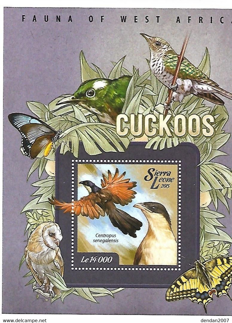 Sierra Leona - MNH ** 2015 :     Senegal Coucal   - Centropus Senegalensis - Cuco, Cuclillos