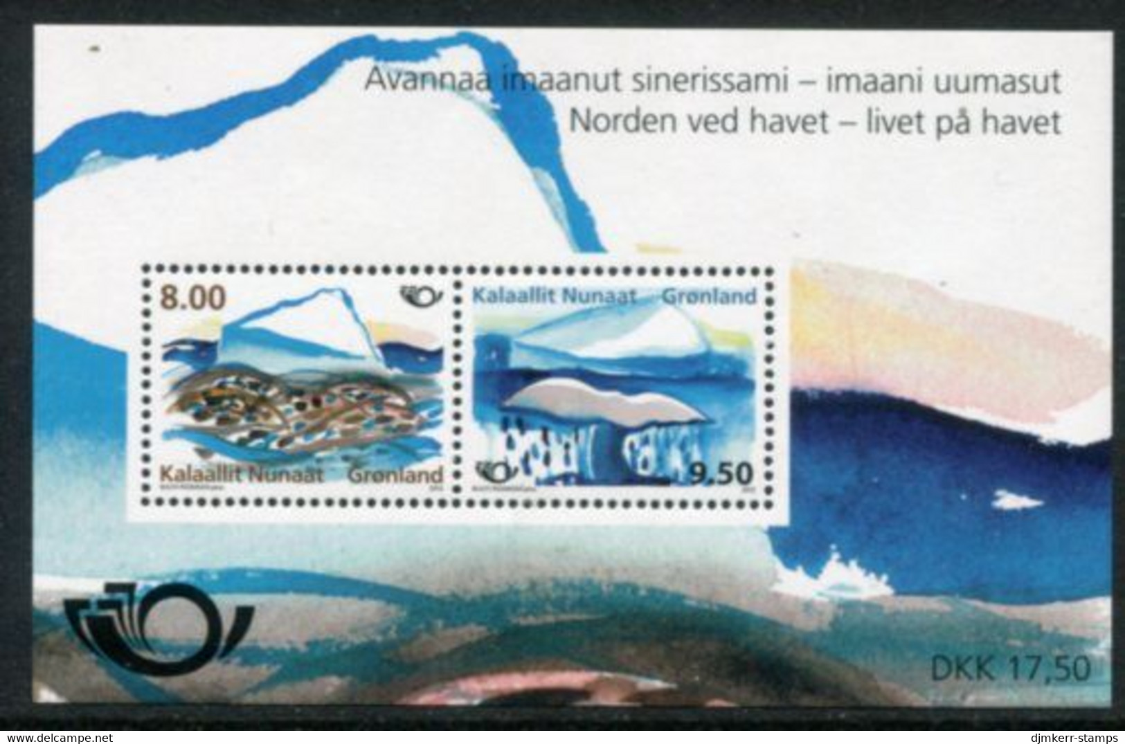 GREENLAND 2012 Nordic Countries: Life By The Sea Block MNH / **  Michel Block 59 - Nuevos