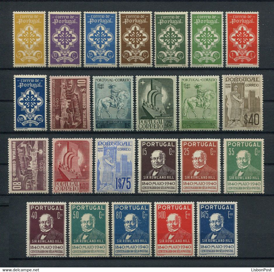 1940 Portugal Complete Year MH Stamps. Année Compléte Timbres Neuf Avec Charnière. Ano Completo Novo Com Charneira. - Ganze Jahrgänge