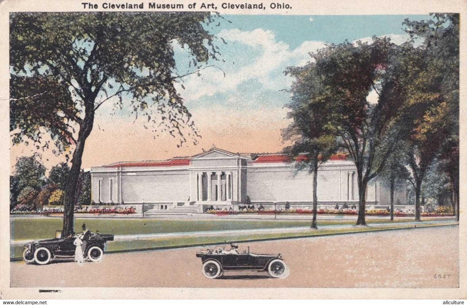 A4332- The Cleveland Museum Of Art, Vintage Auto, Old Cleveland Ohio USA Used Postcard - Cleveland