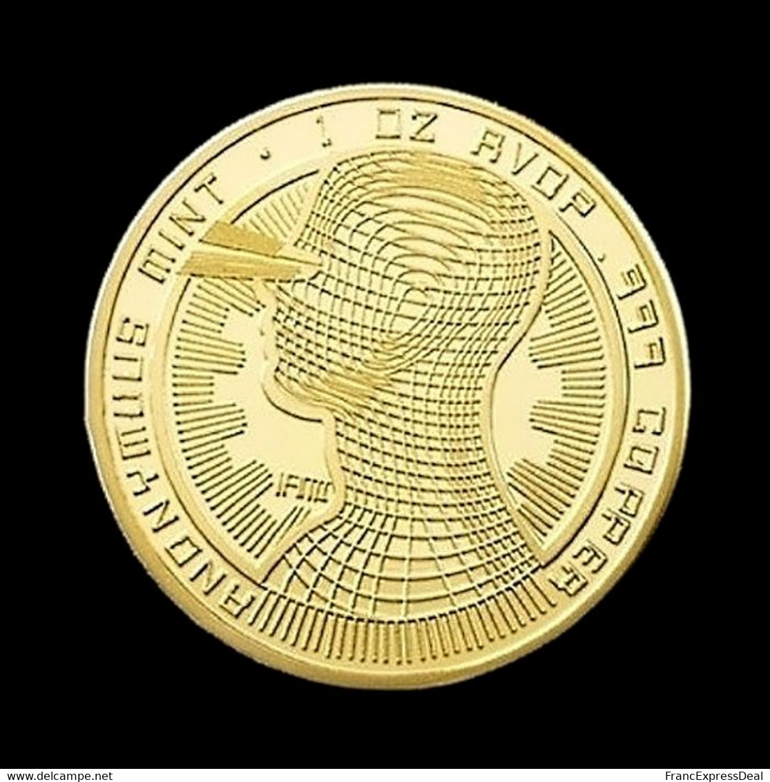 1 Pièce Plaquée OR ( GOLD Plated Coin ) - Bitcoin Anonymous BTC ( Ref 3 ) - Otros & Sin Clasificación