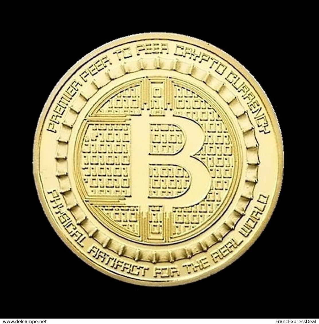 1 Pièce Plaquée OR ( GOLD Plated Coin ) - Bitcoin Anonymous BTC ( Ref 3 ) - Otros & Sin Clasificación