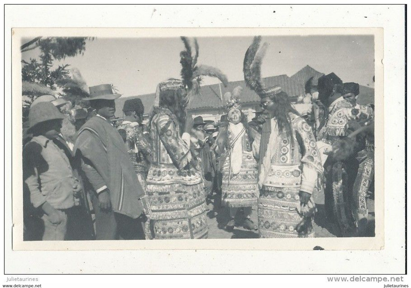 PEROU  DANSES DANS LES RUE PHOTO1922  14CM X 8CM BON ETAT - Peru