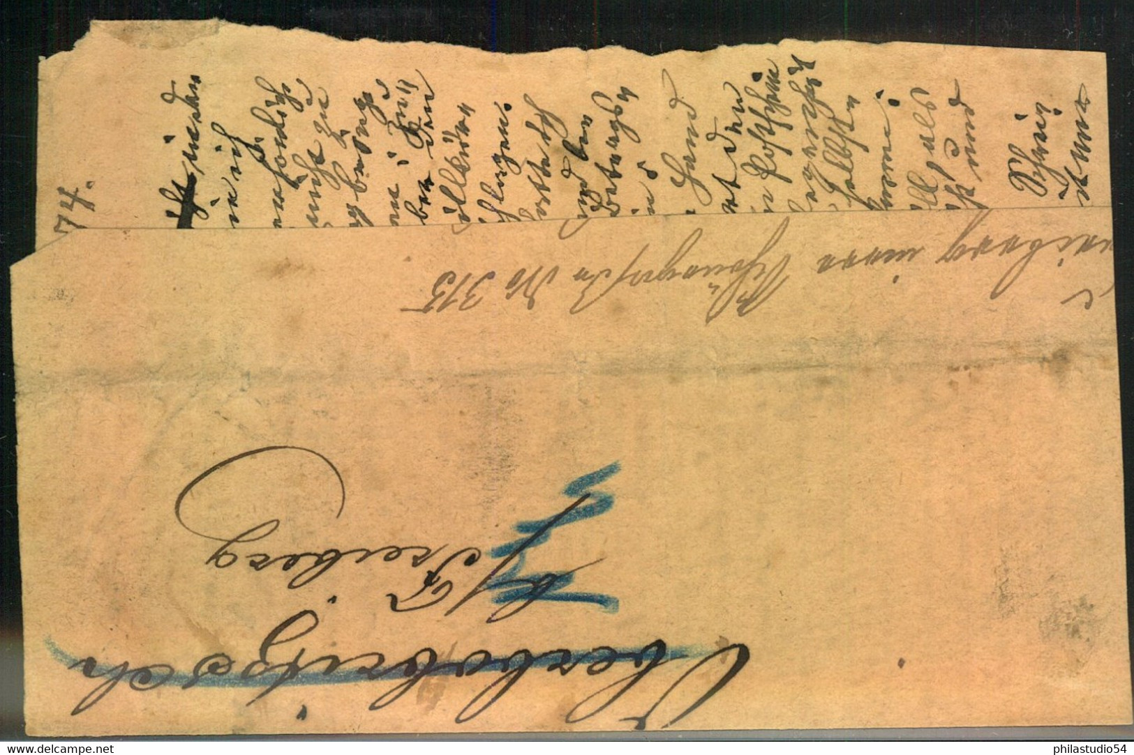 1874, 1/3 Groschen Großer Brustschild Im Waagerechten Paar Auf Größerem Briefteil Ab LEIPZIG - Usati