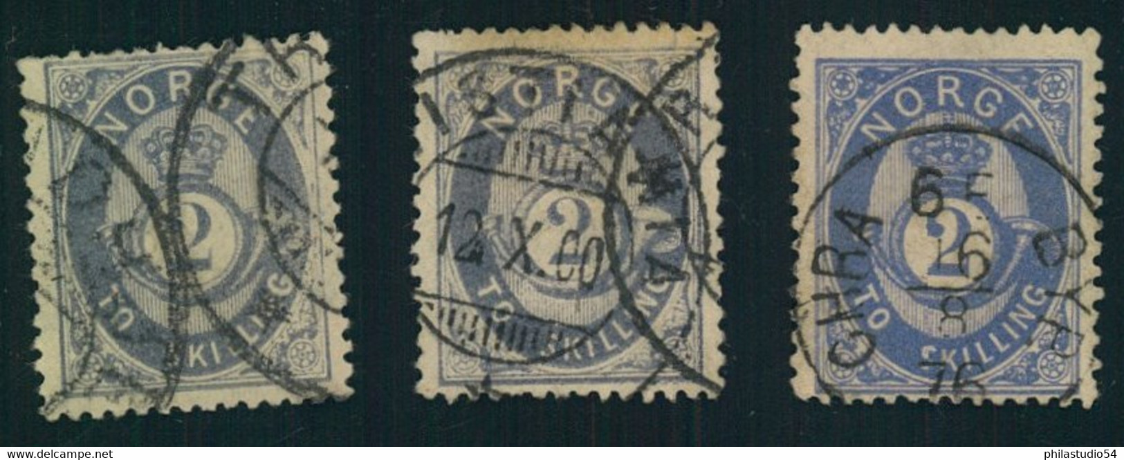 1872, 2 Skilling Posthorn Used, Cheapest Colour Counted. - Michel/Facit 17 - Gebruikt