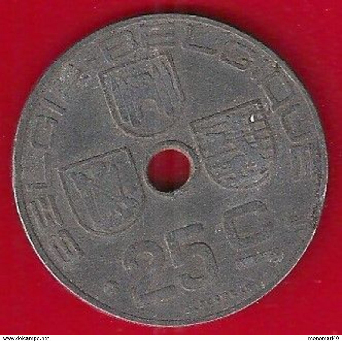 BELGIQUE - 25 CENTIMES - 1945 - 25 Centimos