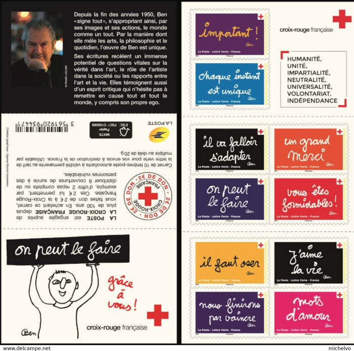 France 2021 - Carnet - Croix-Rouge Française - "On Peut Le Faire Grâce à Vous" ** - Unused Stamps