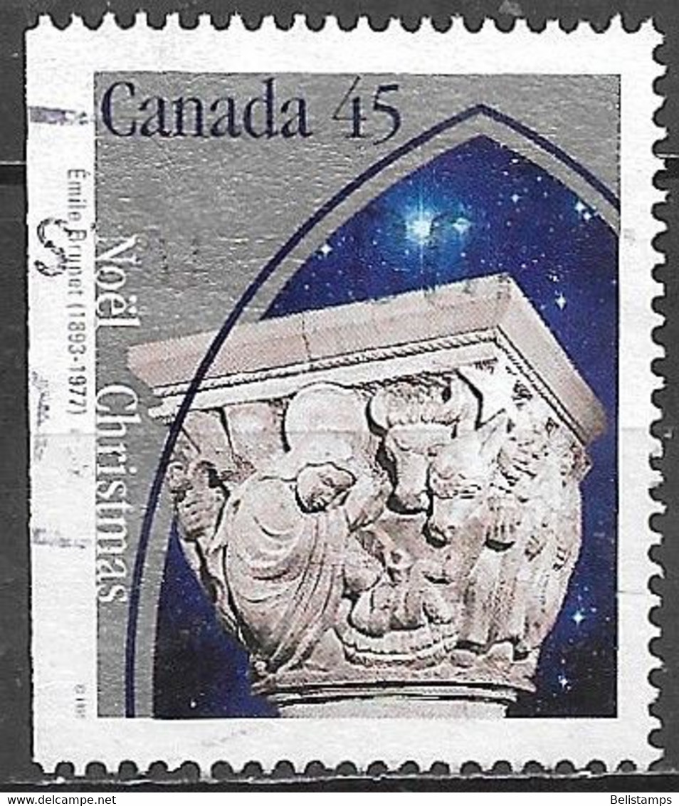 Canada 1995. Scott #1585a Single (U) Christmas, Capital Sculptures, By Emile Brunet - Sellos (solo)