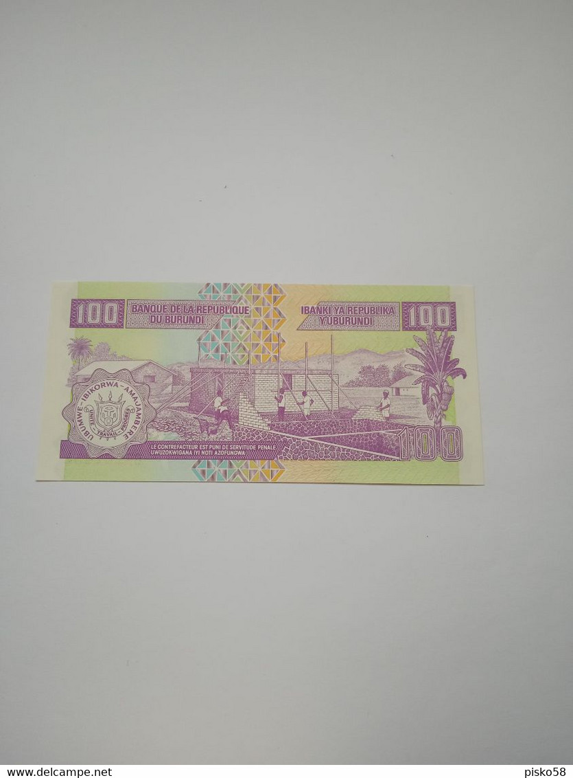 BURUNDI-P37c 100F 1/8/2001 UNC - Burundi