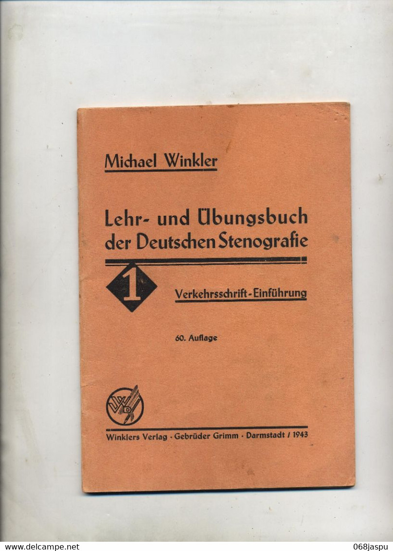 Livre Apprentissage Stenographie 1943 - Schulbücher