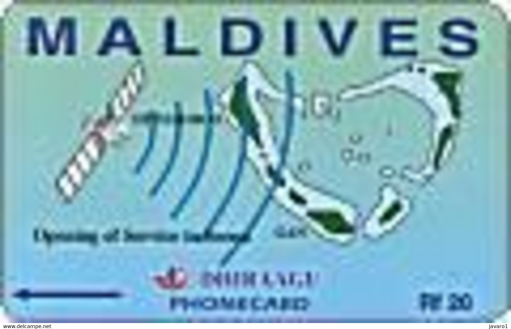 MALDIVES : MLD007A Rf.20 Opening Service In Seenu MINT (x) - Maldives