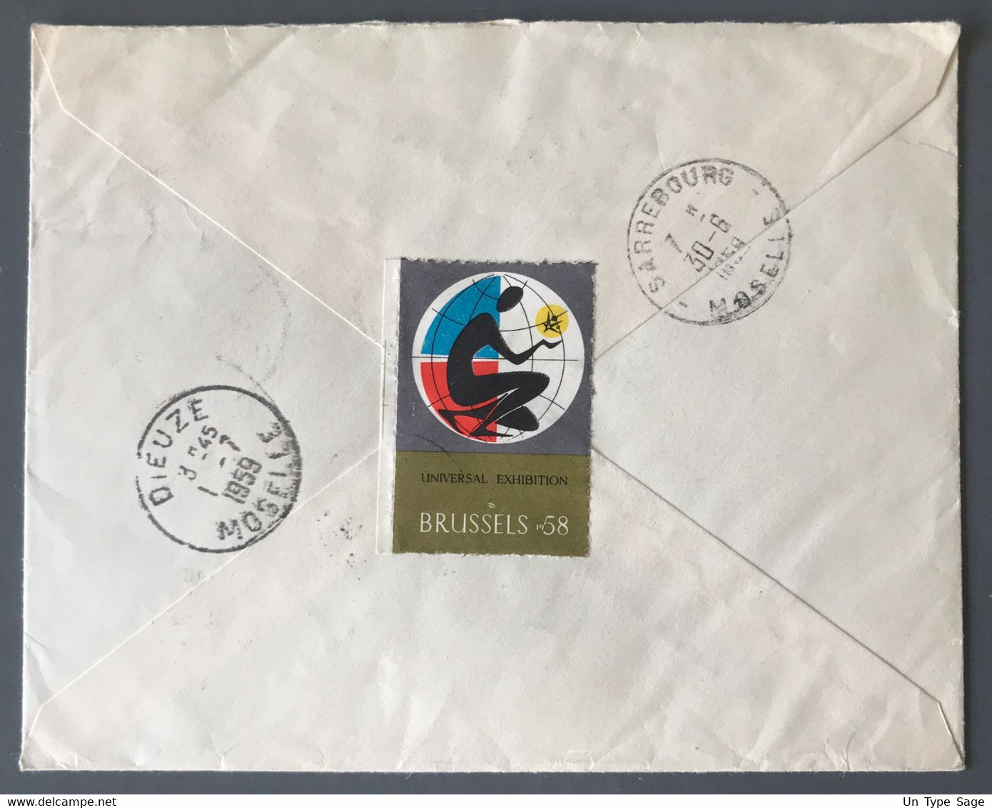 Belgique, Divers Sur Enveloppe Recommandée De Liege 29.6.1959 - (C1389) - Covers & Documents