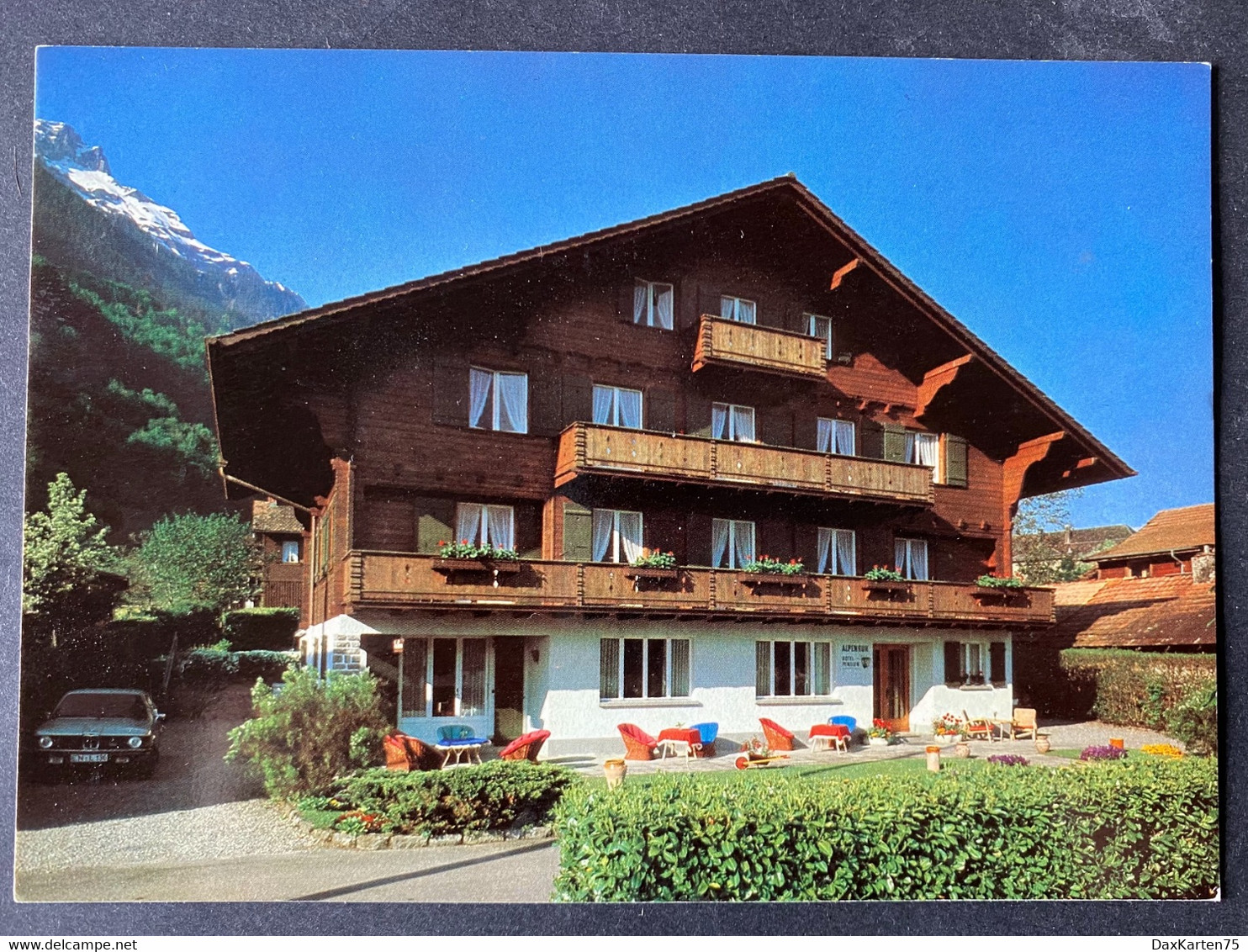 Iseltwald Hotel Alpenruh/ Oldtimer Auto - Iseltwald