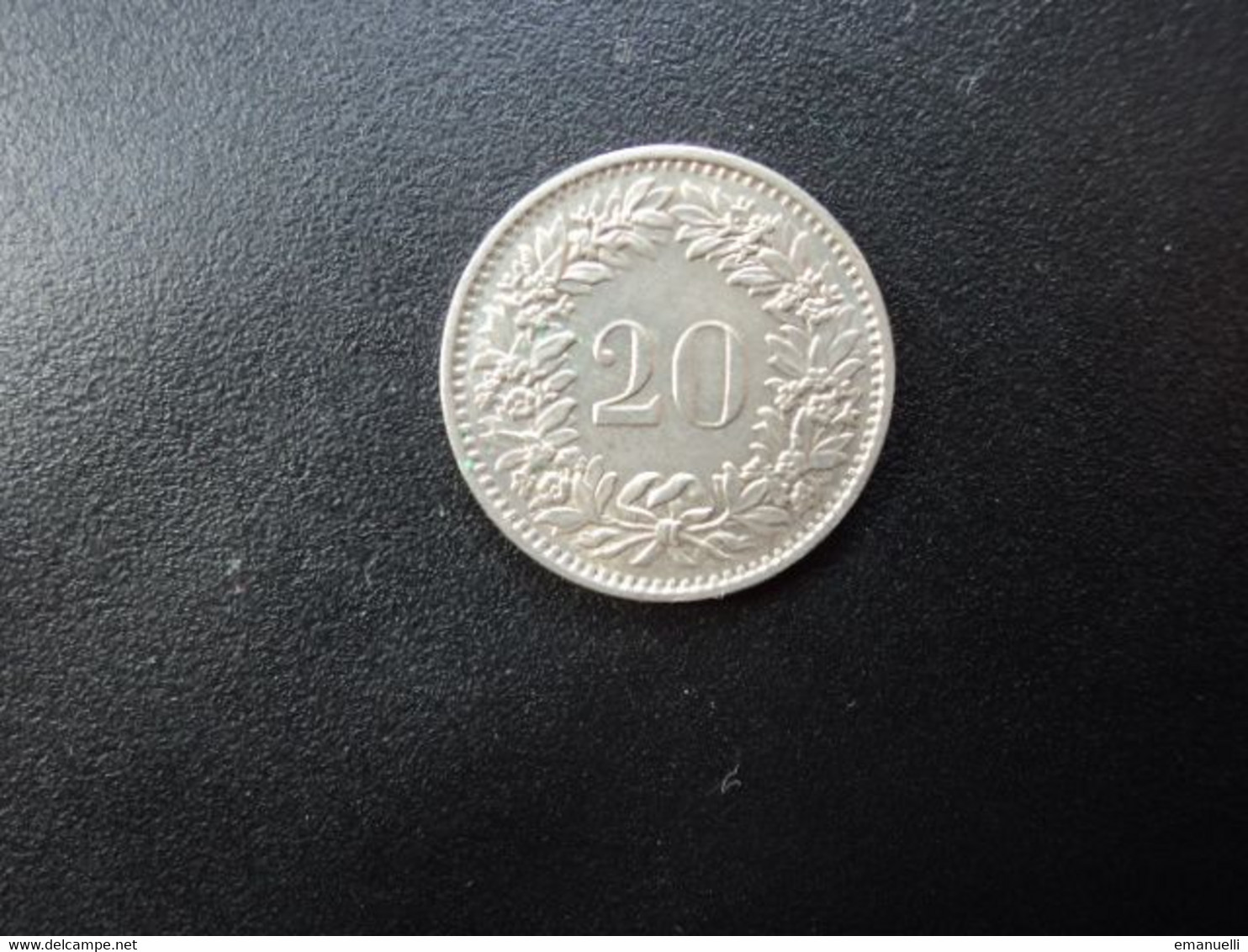 SUISSE : 20 RAPPEN   1970       KM 29a         SUP - 20 Centimes / Rappen