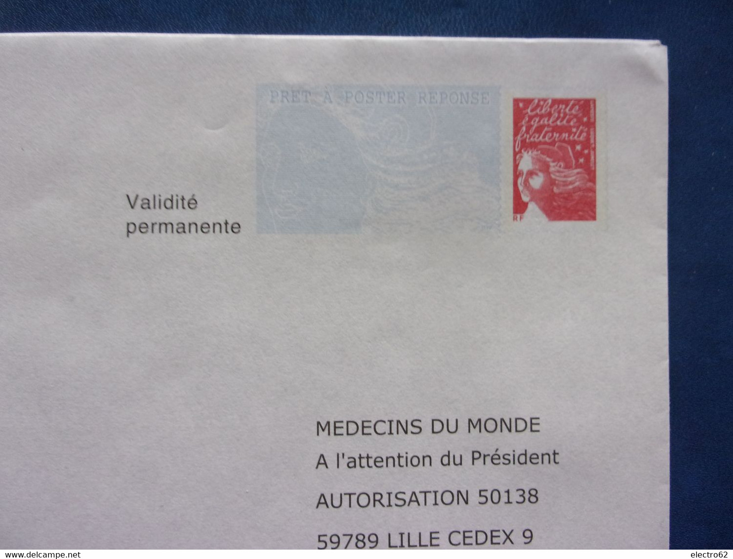 Enveloppes Réponse Marianne Du 14 Juillet Luqet Médecin Du Monde - PAP: Antwort/Luquet