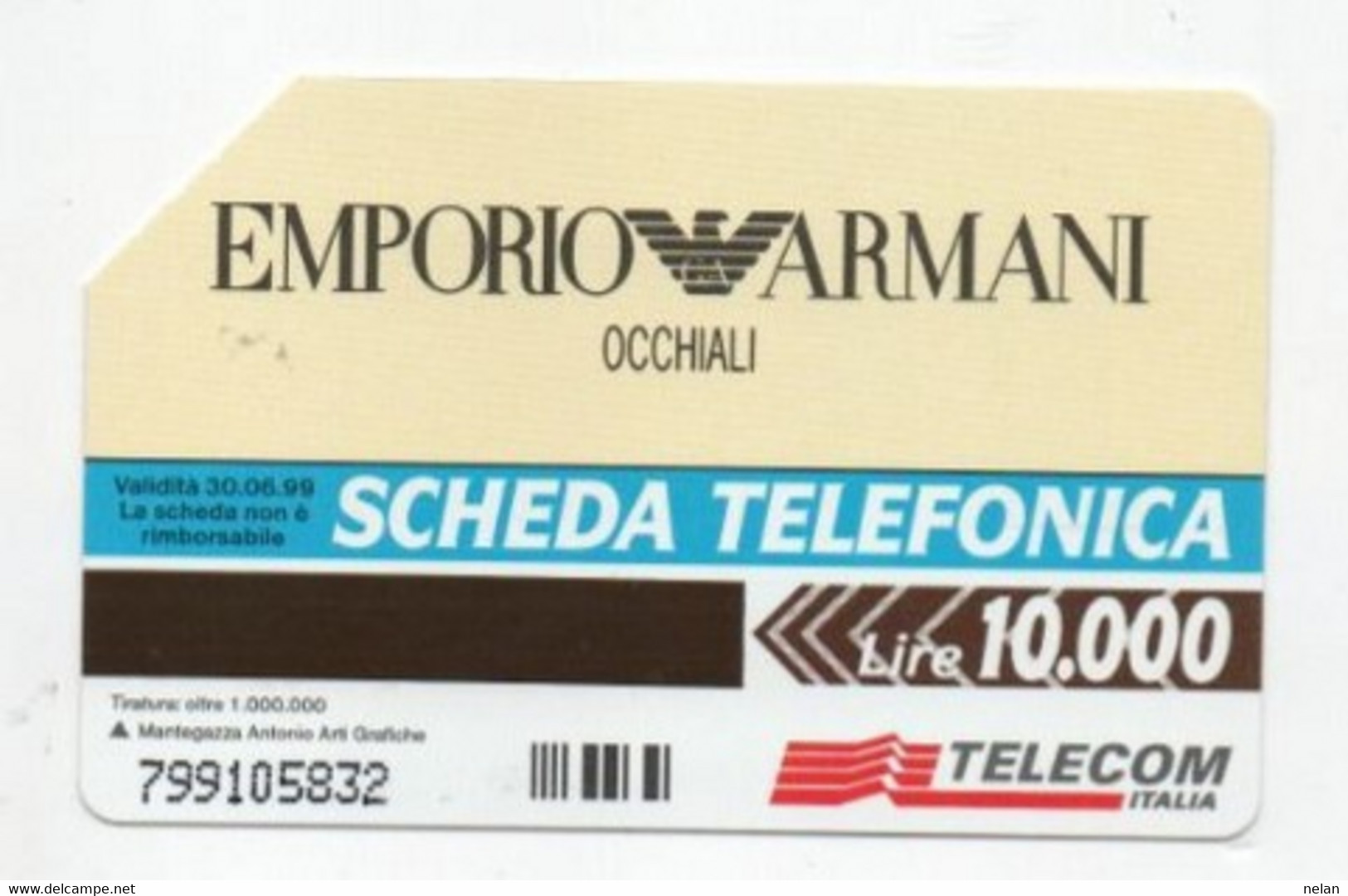 SCHEDA TELEFONICA - PHONE CARD - ITALIA - TELECOM - EMPORIO ARMANI - Mode