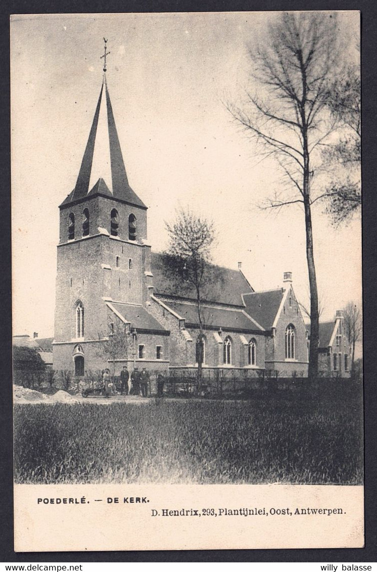 +++ CPA - POEDERLE - POEDERLEE - Lille - De Kerk - Cachet Relais St Pieters Lille // - Lille