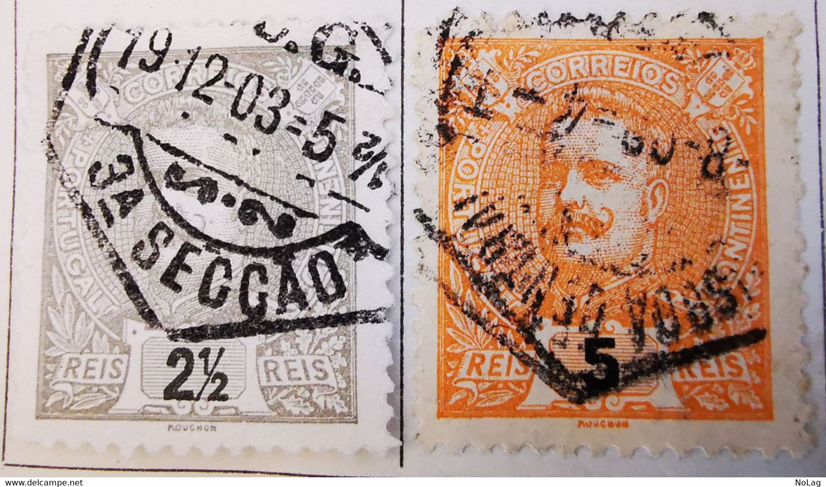 Portugal 1895-1905 _ Y&T N°124-125-126-127-128  - Oblitérés - - Used Stamps
