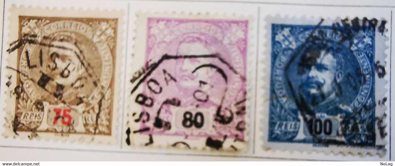 Portugal 1895-1905 _ Y&T N°134-135-136-137-138  - Oblitérés - - Used Stamps