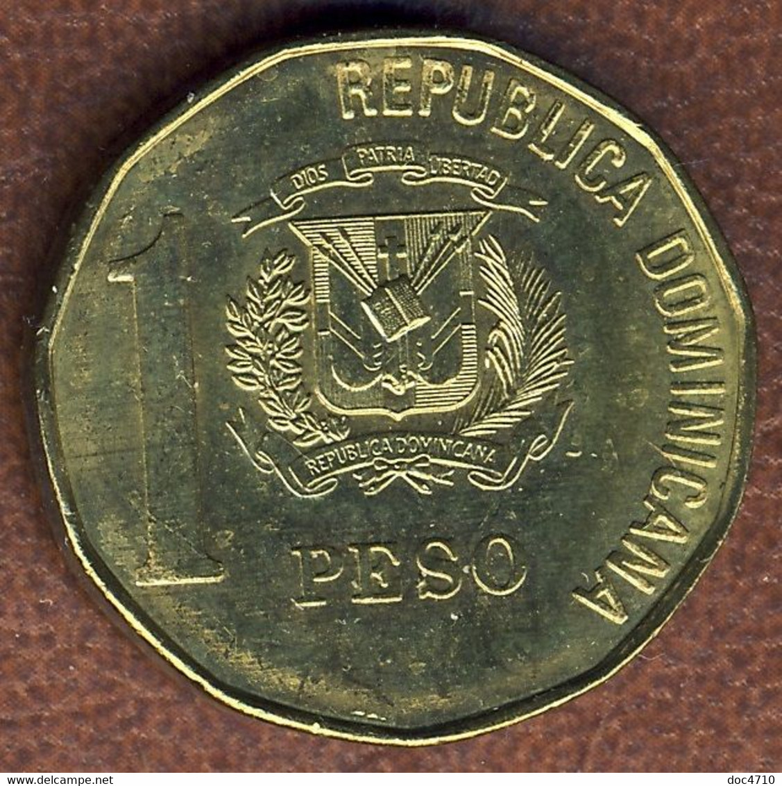 Dominican Republic 1 Peso 1993, KM#80.2, XF+ - Dominicana