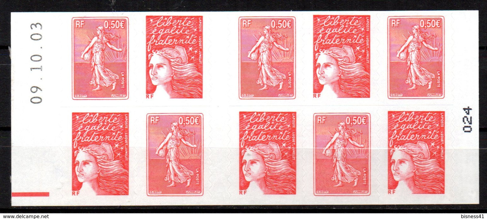 Col12   France Carnet Luquet Roty N° 1511  CA540    Du 09 10 03 + RE     Neuf XX MNH Luxe - Andere & Zonder Classificatie