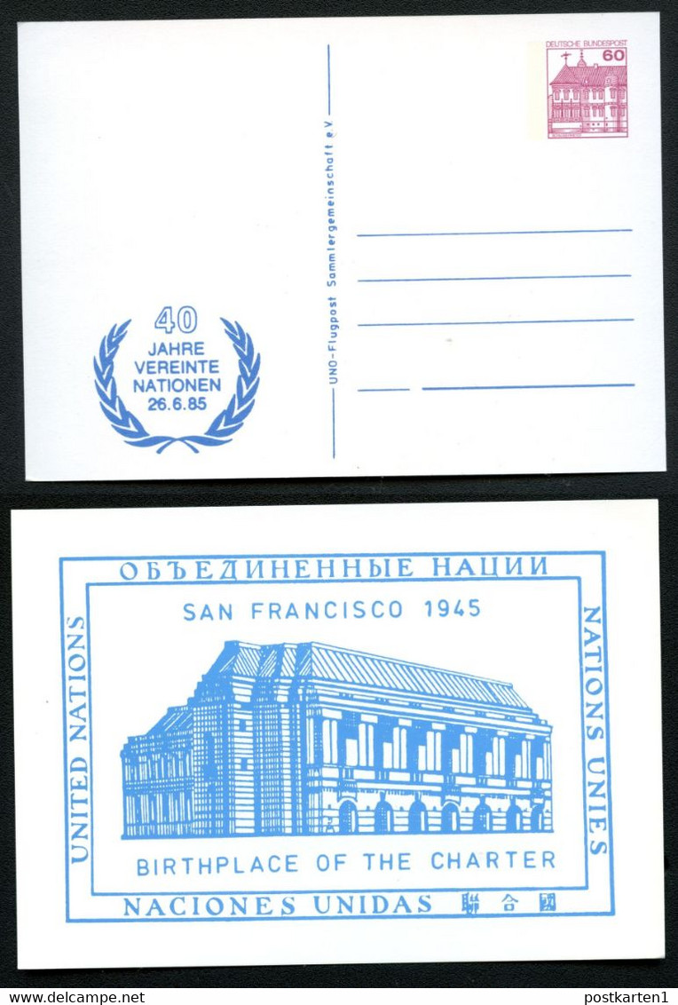 Bund PP106 D1/003 UNO OPERNHAUS SAN FRANCISCO Moers 1985 - Privé Postkaarten - Ongebruikt