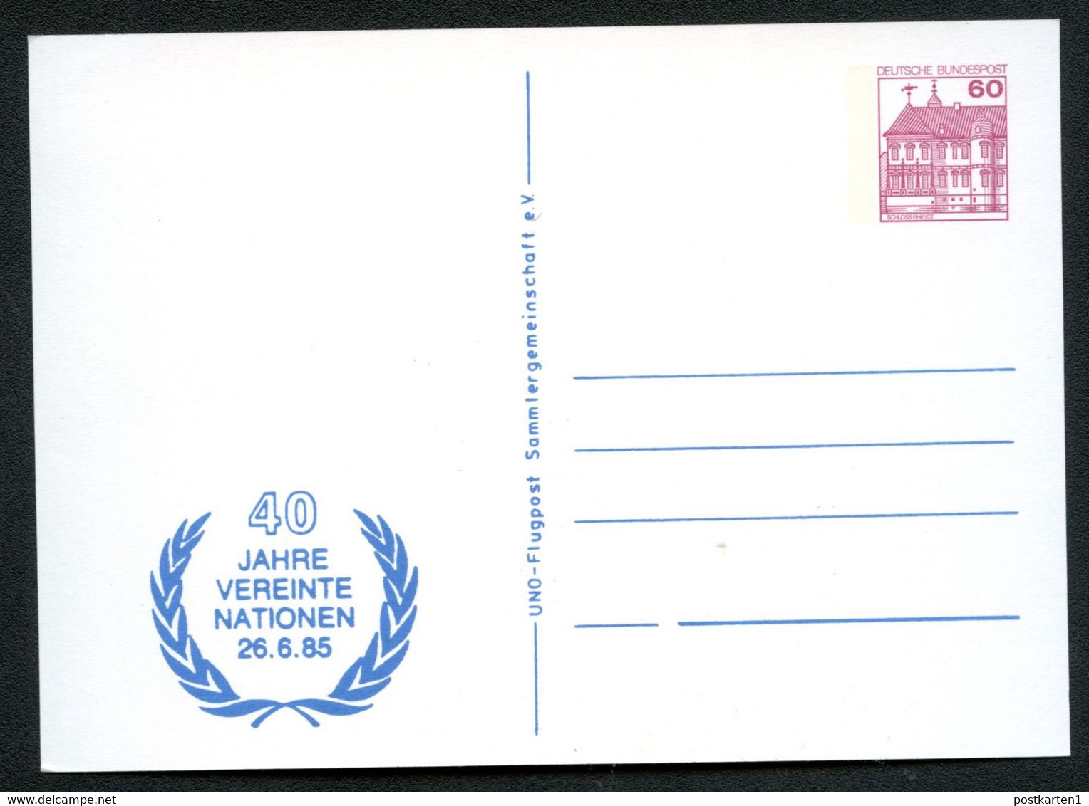 Bund PP106 D1/003 UNO OPERNHAUS SAN FRANCISCO Moers 1985 - Privé Postkaarten - Ongebruikt